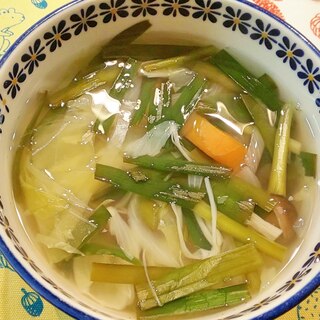 余り野菜で！タイ風すっぱスープ